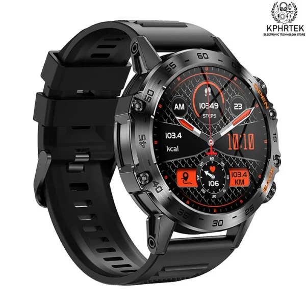 K52 Smart Watch Men Custom Dial Bluetooth Call Watch Heart Rate Blood Oxygen Health Tracker 360*360 HD Screen Sports Smartwatch.