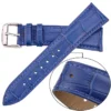 Cowhide Watch Band Bracelet Women Men Genuine Leather Watchband Black Brown Blue Red Crocodile Pattern Wrist Strap 18mm - 24mm