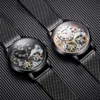 Top luxury brand expensive men's watch automatic mechanical quality watch Roman double tourbillon water proof watch leather male