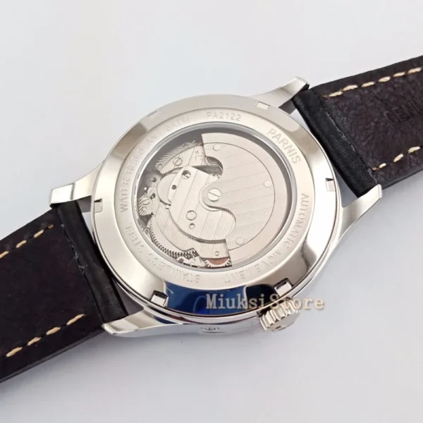 Parnis 42mm Fashion Simple Mans Watches White dail Calendar Sea gull 1780 Power Reserve Movement Men's Wrist Watch 2470