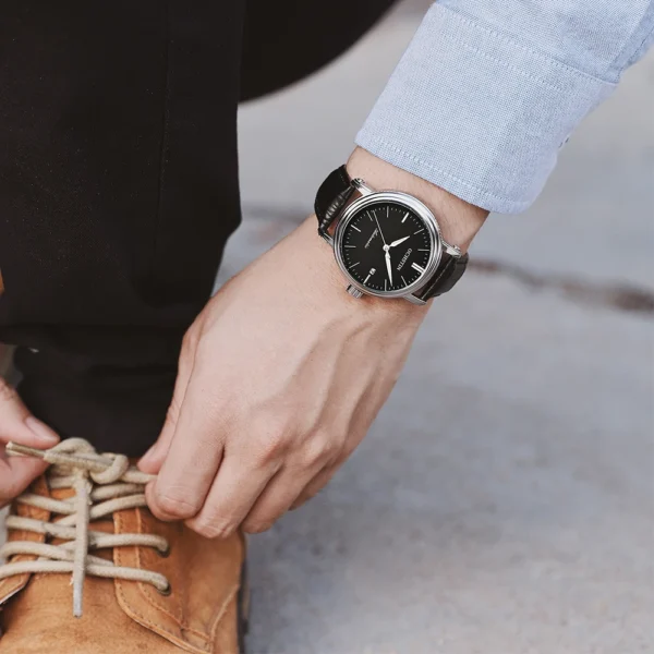 2022 New OCHSTIN Man Watch Leather Strap Mens Watches Top Brand Luxury Waterproof Bussiness Chronographmen's Fashion Male Clock