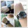 43mm Parnis Automatic Mechanical Watch Men Ceramic Bezel 5ATM Luxury Sapphire Waterproof Diver Wrist Calendar Men's Watch
