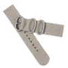 20Mm Nylon Watch Strap Durable 2 Joint Replacement Band Wristband For Watch Khaki Smooth Stainless Steel Clasp Comfortable Fit