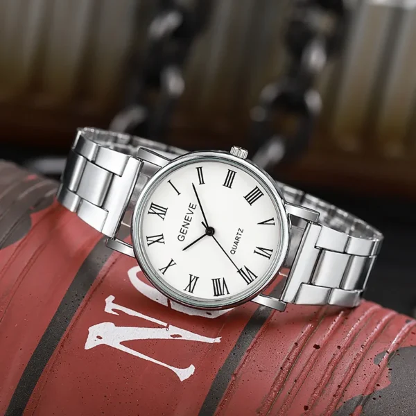 New Fashion Men Watches Business Wrist Watch Luxury Steel Watches Quartz Wristwatches Clock Men Women Casual Simple Watch