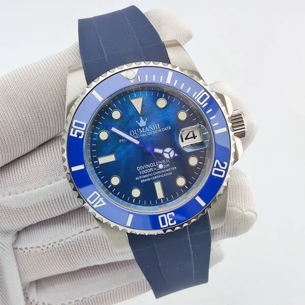 40mm Luxury Men's Watch NH35 Watch Shell Face Dial Sapphire Glass Watch Rubber Strap Automatic Movement Mechanical Watch