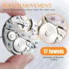 【24 Hours-Sale!】Mechanical Hand Winding 6497 St36 Watch Movement P29 44mm Stainless Steel Watch Case Fit 6497 Movement Watch