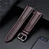 Casual Calfskin Leather Wrist Bracelets 16mm 18mm 20mm 22mm 24mm Men's and Women's Business Watch Strap