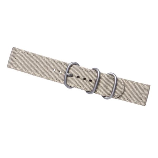 20Mm Nylon Watch Strap Durable 2 Joint Replacement Band Wristband For Watch Khaki Smooth Stainless Steel Clasp Comfortable Fit