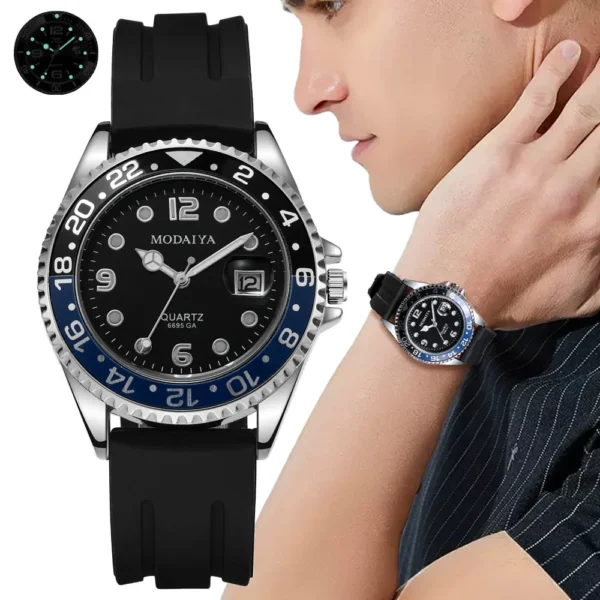 Men 2025 Sports Watches Fashion Men's Version Simplicity Figures Luminous Quartz Watch Casual Silicone Stra Gifts Wristwatches