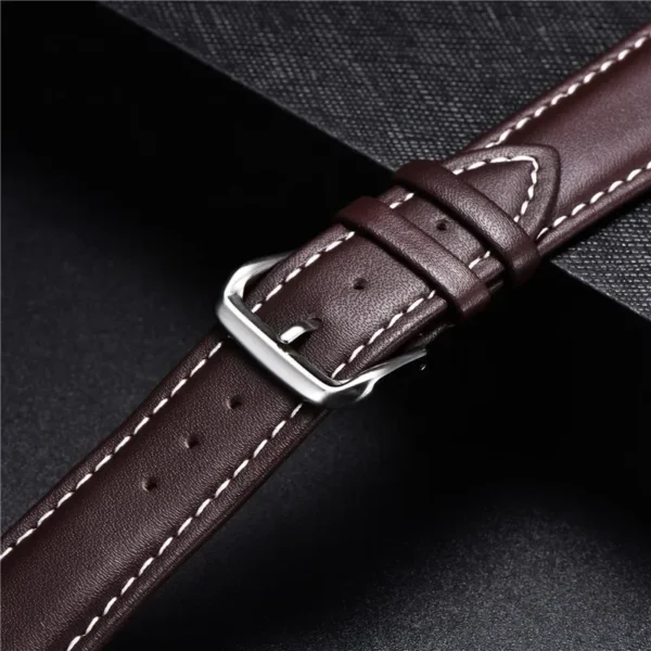 Casual Calfskin Leather Wrist Bracelets 16mm 18mm 20mm 22mm 24mm Men's and Women's Business Watch Strap