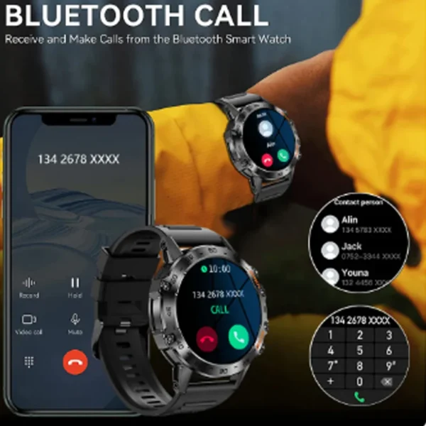 Smart Watch for OnePlus Ace 3 12R 11 10 Pro Men Women Amoled Music Sports Fitness Tracker Heart Rate Blood Pressure Smartwatch