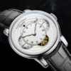 BORMAN Design Luxury Men Automatic Wrist Watch Skeleton Dial Genuine Leather Strap Sapphire Crystal Glass Automatic Watch