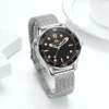 Automatic Watch for Men Mechanical Net Stainless Steel Nylon Strap Luxury New Limited Reloj Hombre Baratos