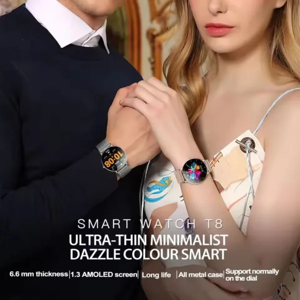 Xiaomi T8 Wrist Watch 1 3 Inch Pedometer Bluetooth compatible 5 0 Health Monitoring Waterproof Smart Watch for Android iOS