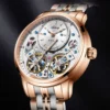 AILANG Brand New Luxury Double Tourbillon Mechanical Watch for Men Stainless Steel Waterproof Automatic Watches Mens Relogio