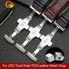 For 1853 Tissot Male T035 Leather Watchband T035627A Curved End Calfskin Watch Strap Butterfly Buckle Bracelet 22mm 23mm 24mm