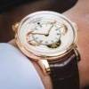 BORMAN Design Luxury Men Automatic Wrist Watch Skeleton Dial Genuine Leather Strap Sapphire Crystal Glass Automatic Watch