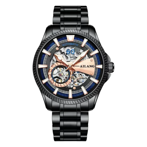 AILANG Original Design Unique 60 Seconds Watch For Men Waterproof Luminous Skeleton Automatic Mechanical Watches Men's Reloj