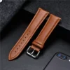 Casual Calfskin Leather Wrist Bracelets 16mm 18mm 20mm 22mm 24mm Men's and Women's Business Watch Strap