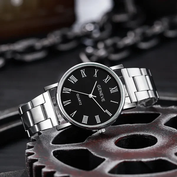 New Fashion Men Watches Business Wrist Watch Luxury Steel Watches Quartz Wristwatches Clock Men Women Casual Simple Watch